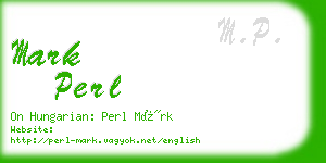 mark perl business card